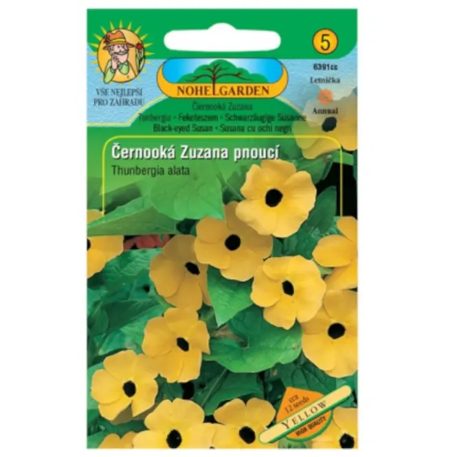 Čiernooká Zuzana ťahavá, žltá