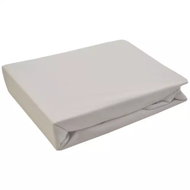 Plachta na posteľ Jersey 140x200 biela 001