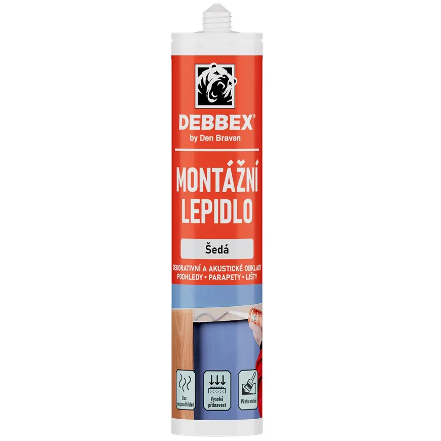 Debbex Montážne lepidlo Šedá 280 ml
