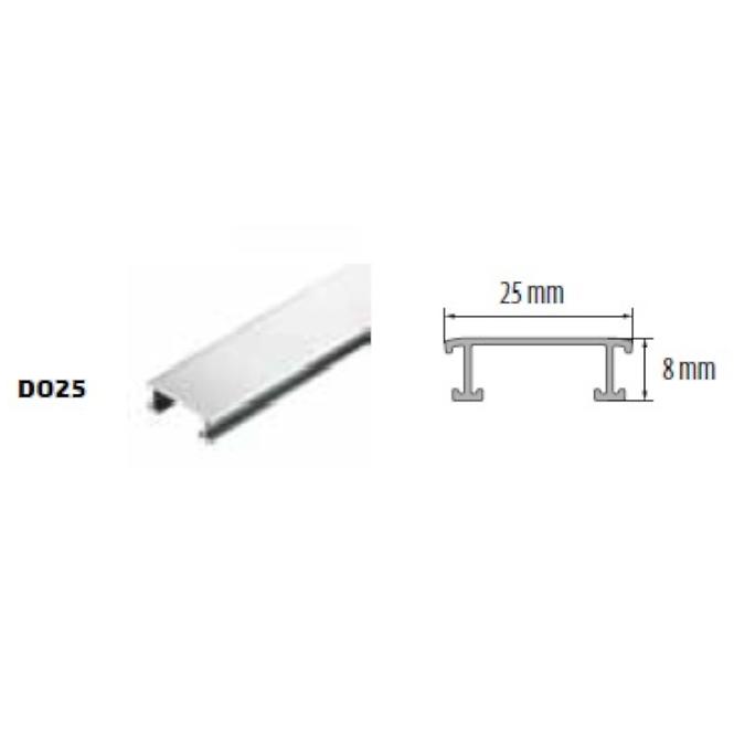 Lišta Inox Decor C-0 25 mm/ 250 cm