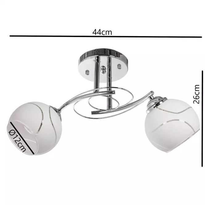 Lampa W-C 0240/2 CR LW2