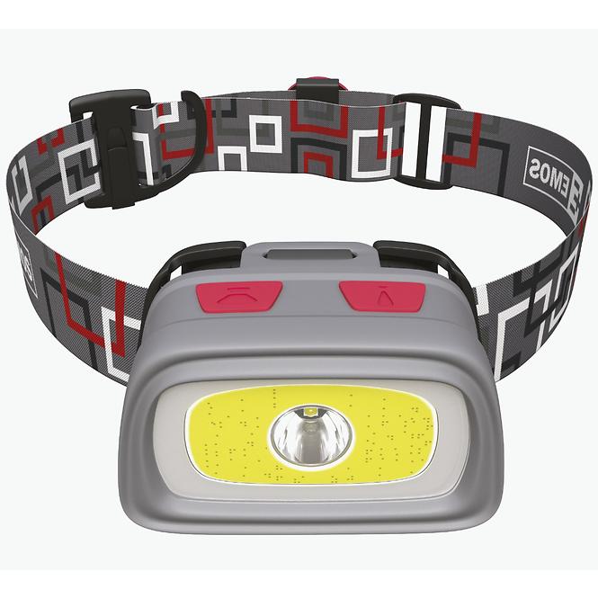 Čelovka COB + CREE LED 3×AAA
