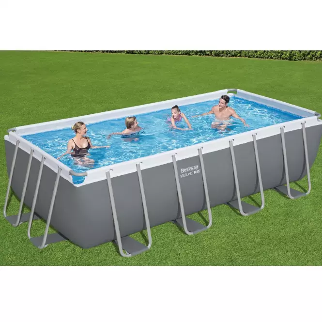 Obdĺžnikový bazén s rámom a pieskovou filtráciou  4,88x2,44x1,22 m 56671