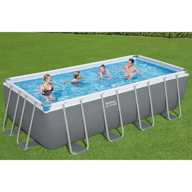 Obdĺžnikový bazén s rámom a pieskovou filtráciou  4,88x2,44x1,22 m 56671