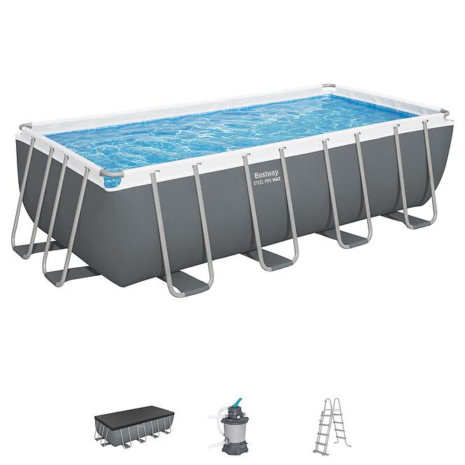 Obdĺžnikový bazén s rámom a pieskovou filtráciou  4,88x2,44x1,22 m 56671,7