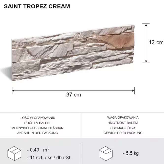 Sadrový obkladový kameň Saint-Tropez,5