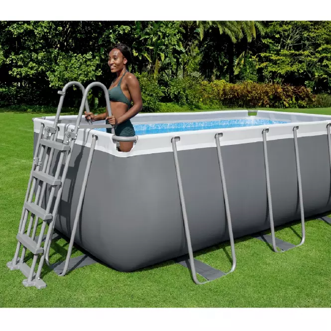 Obdĺžnikový bazén s rámom s pieskovou filtráciou 4,04x2,01x1 m 56442