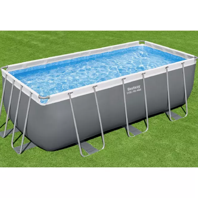 Obdĺžnikový bazén s rámom s pieskovou filtráciou 4,04x2,01x1 m 56442