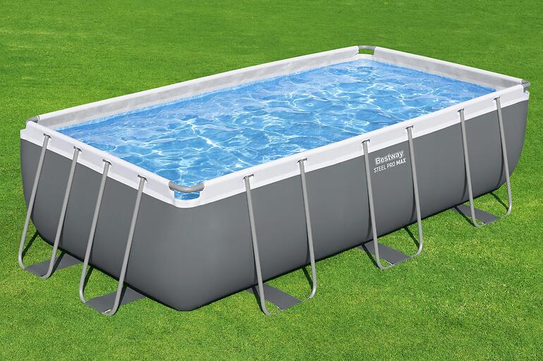 Obdĺžnikový bazén s rámom s pieskovou filtráciou 4,04x2,01x1 m 56442,7