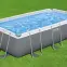 Obdĺžnikový bazén s rámom s pieskovou filtráciou 4,04x2,01x1 m 56442,7