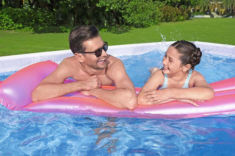 Obdĺžnikový bazén s rámom s pieskovou filtráciou 4,04x2,01x1 m 56442,2
