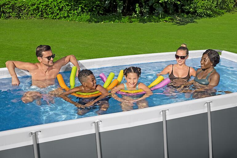 Obdĺžnikový bazén s rámom s pieskovou filtráciou 4,04x2,01x1 m 56442,5
