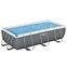 Obdĺžnikový bazén s rámom s pieskovou filtráciou 4,04x2,01x1 m 56442