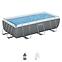 Obdĺžnikový bazén s rámom s pieskovou filtráciou 4,04x2,01x1 m 56442,8