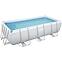 Obdĺžnikový bazén s rámom s pieskovou filtráciou 4.04X2.01X1M 56442,2