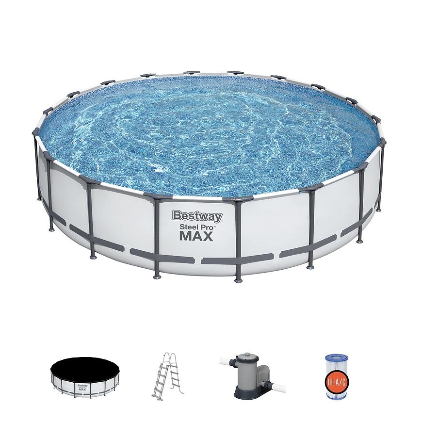 Bazén rámový s filtráciou 5,49x1,22m 56462