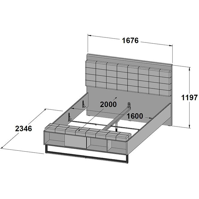 Posteľ Jakobina JKBL1165