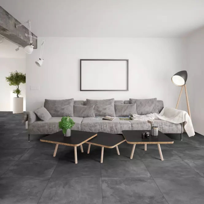 Gresová dlažba Graphite Rett 60/60,3