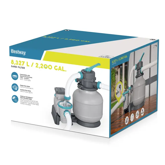 Bazénová filtrácia piesková Bestway 8,327l/h 58499,23