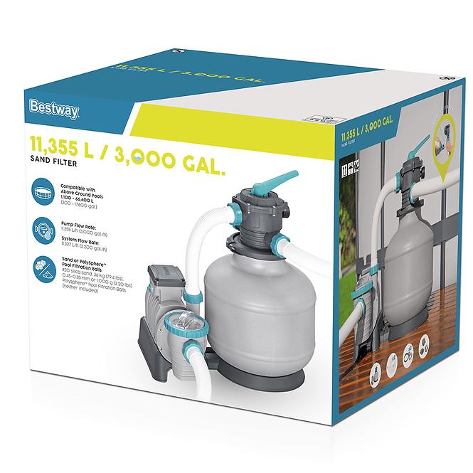 Bazénová filtrácia piesková Bestway 11,355l/h 58486,21