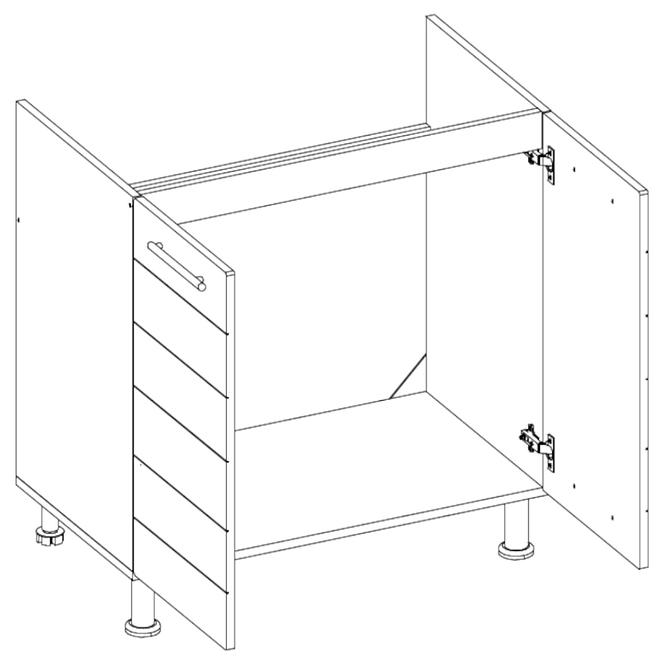 Kuchynská skrinka Daria D80 ZL