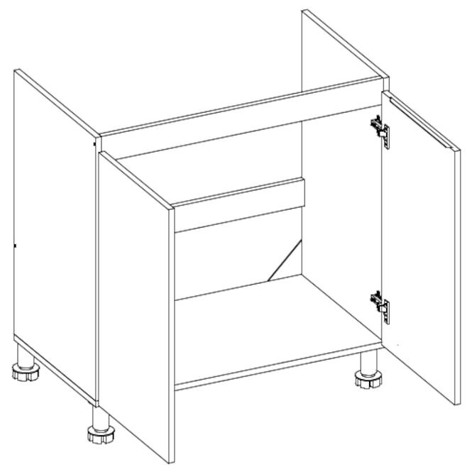 Kuchynská skrinka Magnolia D80 ZL