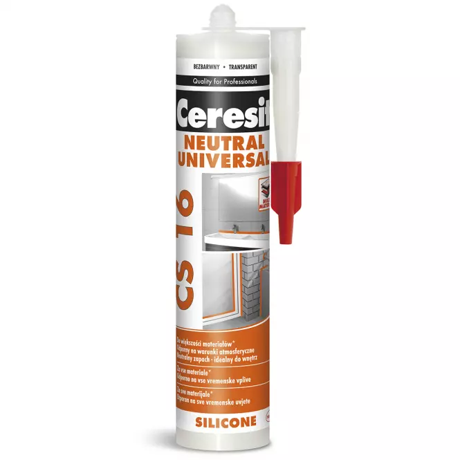 Ceresit Neutrálny silikón CS16 transparent 300 ml