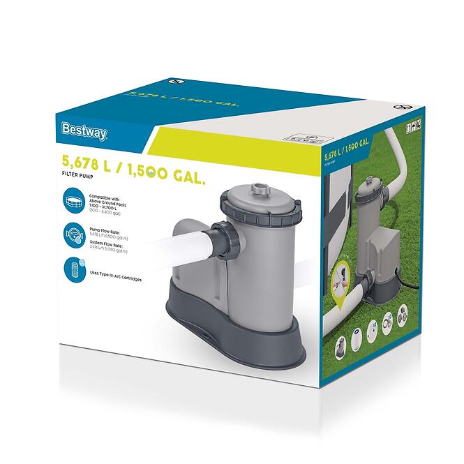 Bazénová filtrácia kartušová Bestway 5,678 l/h 58389