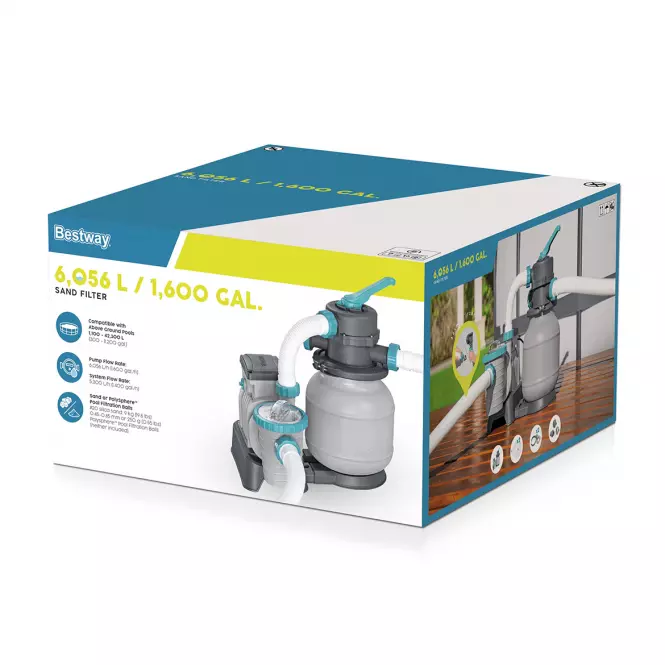 Bazénová filtrácia piesková Bestway 6,056l/h 58497