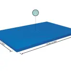 Krycia plachta na bazén obdĺžniková 2,24×1,54 m 58103