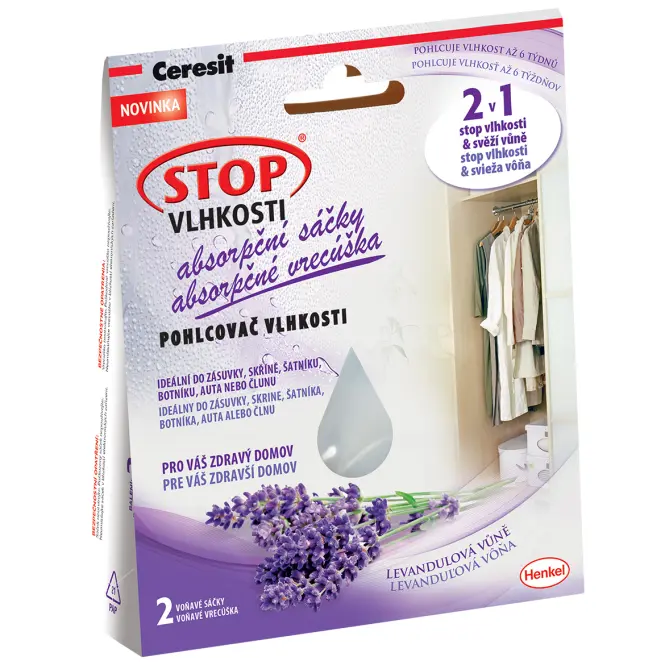 Ceresit Stop Vlhkosti vrecká Levanduľa 2x 50g