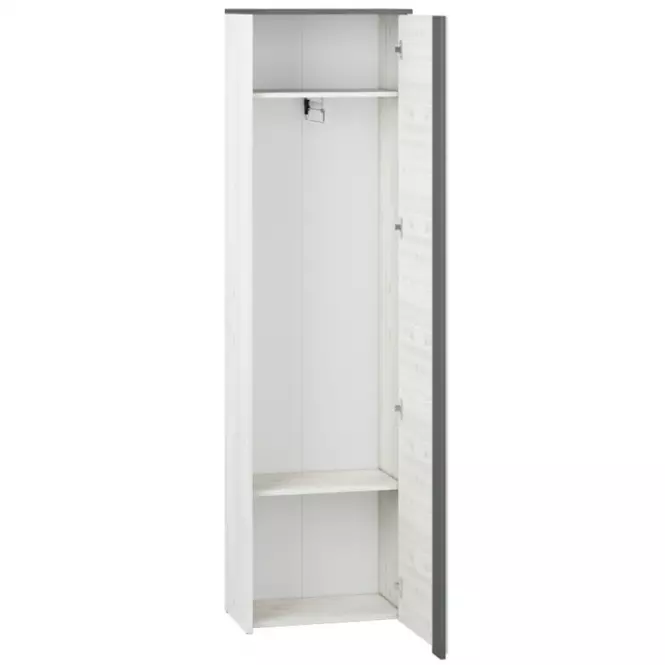 Vysoká skrinka 198X54 HYGA06 sneh borovica