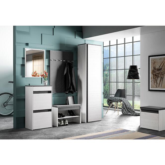 Vysoká skrinka 198x54 HYGA06 snežná borovica