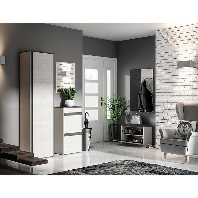 Vysoká skrinka 198x54 HYGA06 snežná borovica