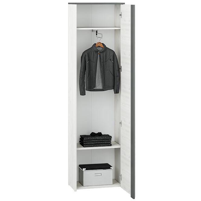 Vysoká skrinka 198x54 HYGA06 snežná borovica