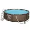Bazén rámový s filtráciou 3,66x1m rattan 56709