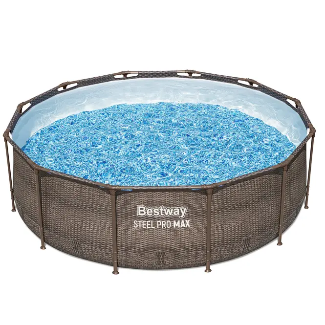 Bazén rámový s filtráciou 3,66x1m rattan 56709,4