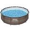 Bazén rámový s filtráciou 3,66x1m rattan 56709,4