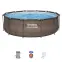 Bazén rámový s filtráciou 3,66x1m rattan 56709,5