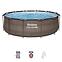 Bazén rámový s filtráciou 3,66x1m rattan 56709,5