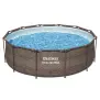 Bazén rámový s filtráciou 3,66x1m rattan 56709