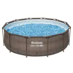 Bazén rámový s filtráciou 3,66x1m rattan 56709