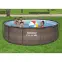 Bazén rámový s filtráciou 3,66x1m rattan 56709,2