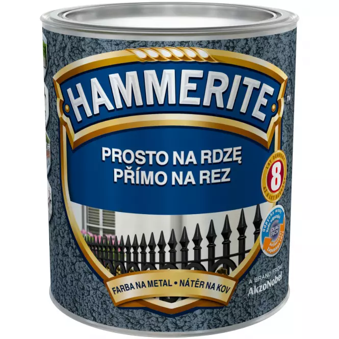 Hammerite Priamo na hrdzu kladivkový čierny 0,25 l