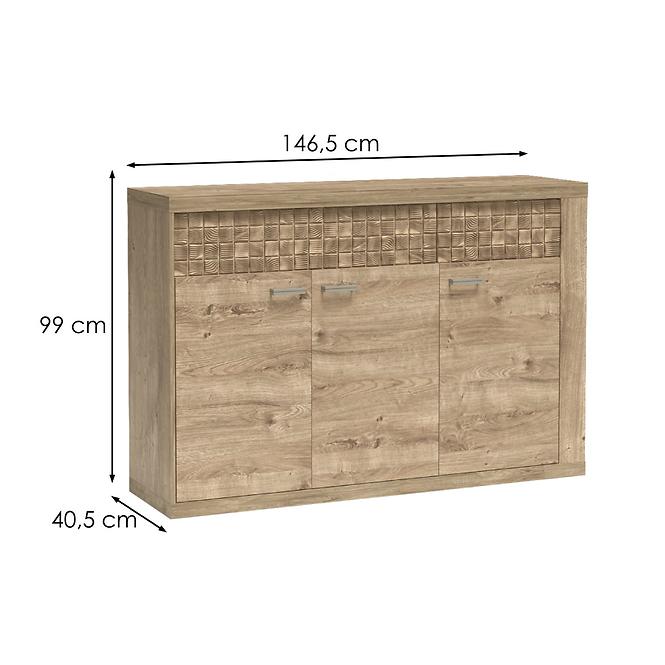 Komoda Natural N-8 3D Ribbeck