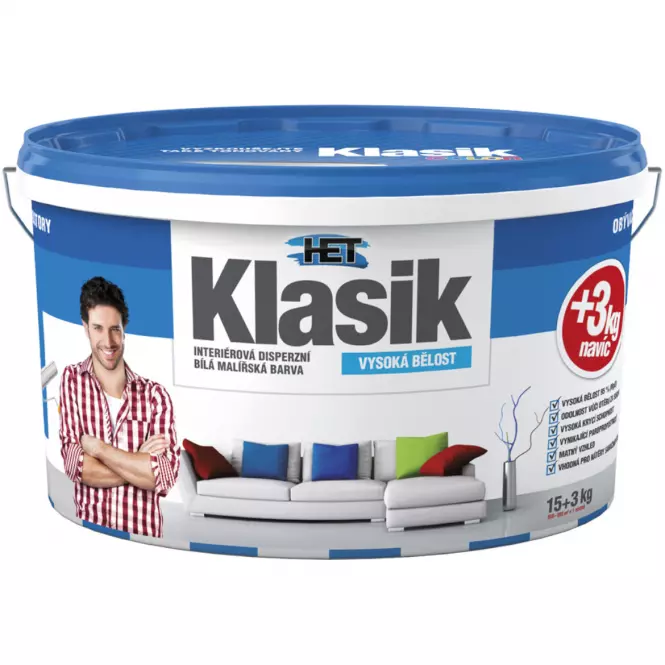 HET Klasik maliarsky náter biely