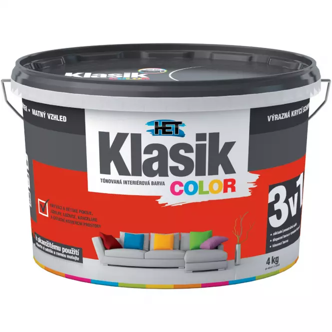 Het Klasik Color Červená 4 Kg