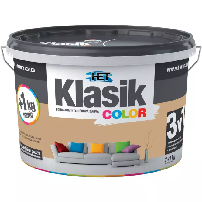 Het Klasik Color Hnedá Svetlá 7kg+1kg