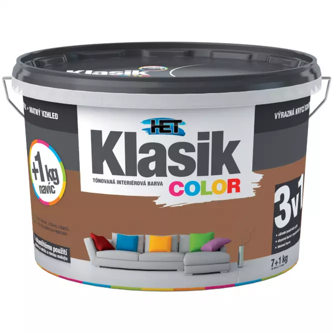 Het Klasik Color Hnedá 7kg+1kg