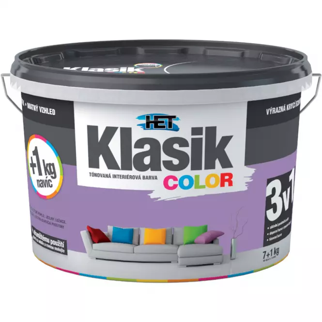 Het Klasik Color Fialový 7kg+1kg